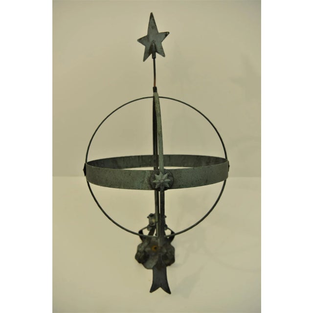 1950s Large Swedish Wrought Iron and Copper Garden Sundial, 1950s For Sale - Image 5 of 12