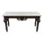 Reproduction Early 1900s Empire / Colonial-Style Hall Table, With Hand-Carved Mahogany & Chatillonais Marble Top For Sale