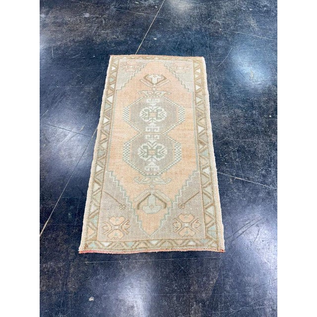 Turkish Mini Rug Oriental Hand Knotted Vintage Rug 1'8" x 3'2" #17748 Explore a curated collection of hallway runners,...