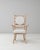 20th Century French Spindle-Back Oak Armchair with Bouclé Cushions For Sale - Image 16 of 18