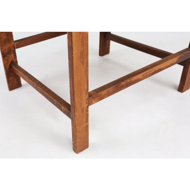 Brown Art Deco Wooden Torck Armchair, France 1930s For Sale - Image 8 of 14