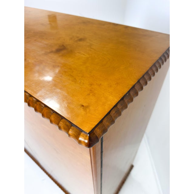 Brown 1930's Swedish Grace Art Deco Cabinet For Sale - Image 8 of 10