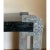 Wild and edgy vintage tessellated marble console or entry table. Reverse-direction legs and curving "feet" give it an...