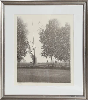 1980s Robert Kipniss, Tual Framed Mezzotint