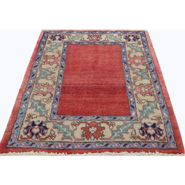 1970s Vintage Persian Heriz Area Rug – 2'11" X 3'10" For Sale In Dallas - Image 6 of 8