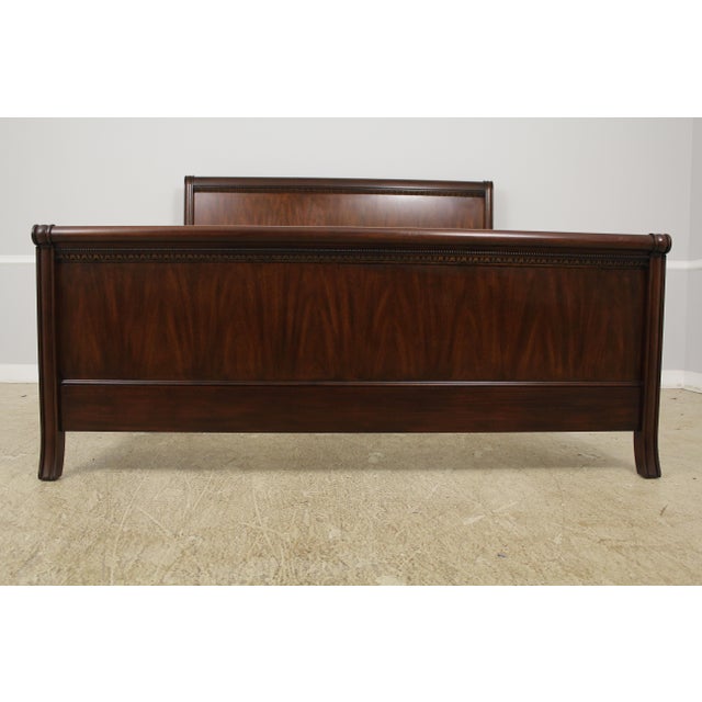 Henkel Harris King Size Mahogany Sleigh Bed Chairish