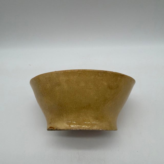 Antique Yellowware Pineapple Pudding Mold, Probably English, 19th Century For Sale - Image 12 of 13