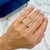 14k Yellow Gold 0.34ct Round Brilliant Lab Grown Diamond Half Eternity Band, Size 5.5 For Sale - Image 9 of 9