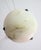 1950s French Art Deco White Alabaster Pendant Light With Dark Veining For Sale - Image 9 of 16