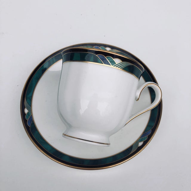 Lenox 2000's Lenox China Kelly Debut Collection Teacup & Saucer For Sale - Image 4 of 4