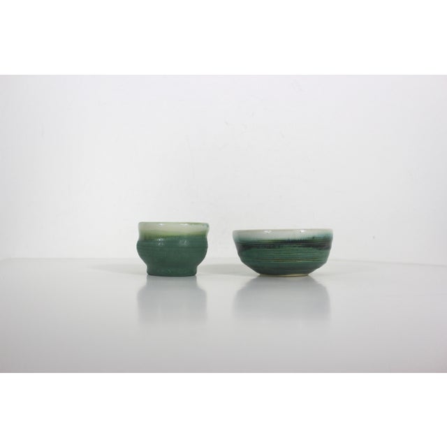Vintage Signed Studio Pottery Bowls Handmade Set of Two For Sale - Image 6 of 10
