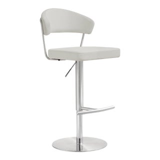 Cosmo Light Grey Steel Bar Stool For Sale