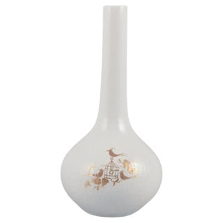 Narrow-Necked Vase in Porcelain by Bjørn Wiinblad for Rosenthal, 1980s For Sale