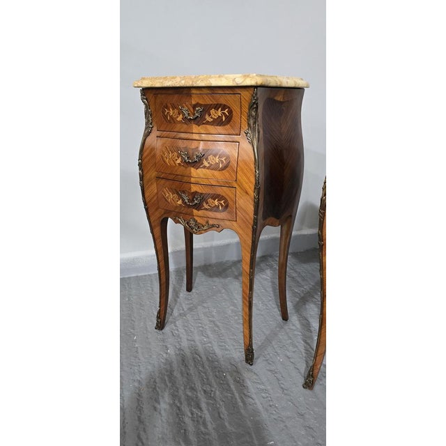 French Bedside Tables, 1920, Set of 2 For Sale - Image 3 of 6