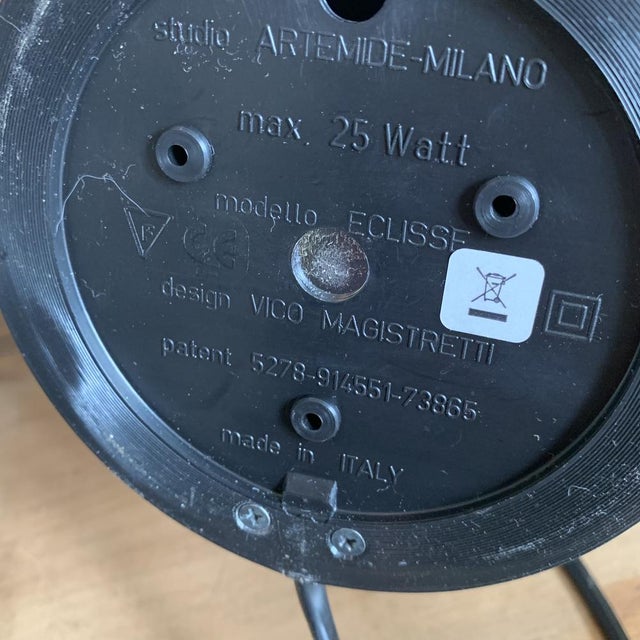 Eclisse Table Lamp by Vico Magistretti for Artemide, 2010s For Sale - Image 13 of 14