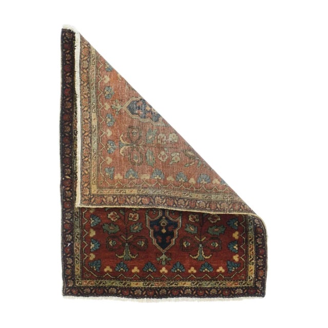 19th Century Antique Sarouk Rug 1'10'' x 2'5'' For Sale - Image 5 of 12