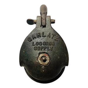 Early 20th Century Antique Iron Industrial Pulley/ Rigging Block
