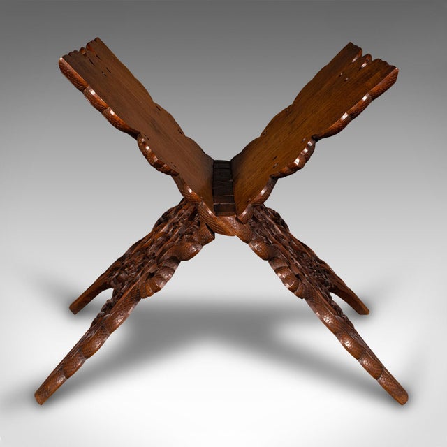 1900's Antique Club Lounge Magazine Stand For Sale - Image 4 of 9