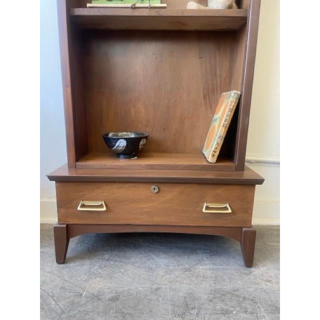 Mid-Century Modern Vintage Gun Case/Display Shelf With Key For Sale - Image 3 of 7