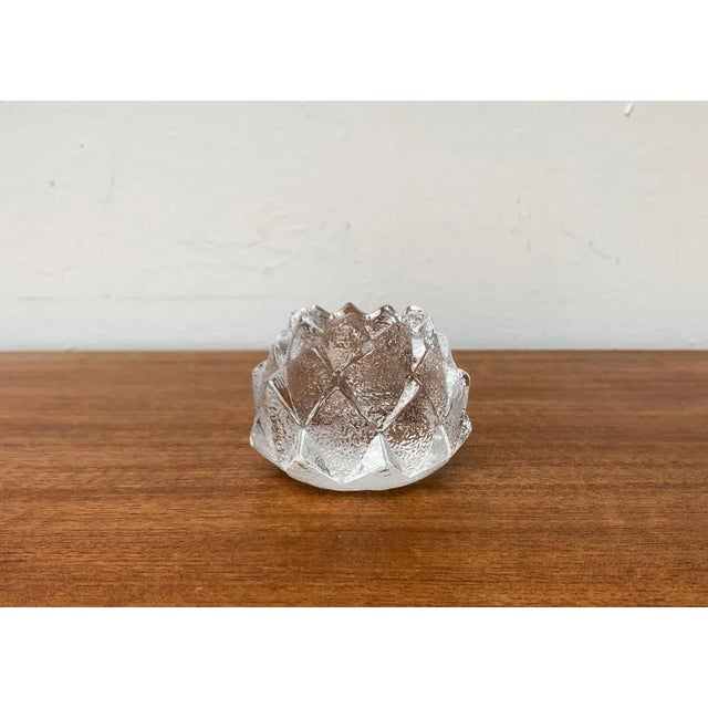 Vintage Glass Nimbus Candle Holder by Berit Johansson for Orrefors, Sweden, 1970s For Sale - Image 10 of 13