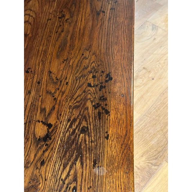 Beautiful antique oak coffee table with 2 drawers. In perfect condition. Beautiful weathered table. Origin: France Wood...