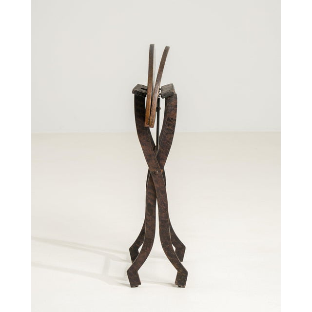 Tan Mid 20th Century France Chinoiserie Tan Wood Side Table For Sale - Image 8 of 10