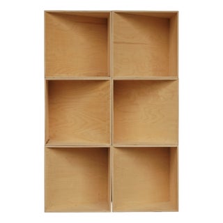 Transformable Cube Sculpture. 1980s, Plywood For Sale