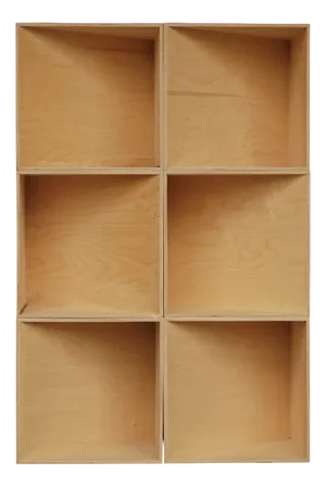 Transformable Cube Sculpture. 1980s, Plywood