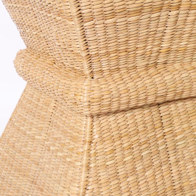 Tan Pair of Mid Century Style Sheaf of Wheat Stands For Sale - Image 8 of 9