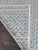 Vintage Large Blue and White Needlepoint on Cream Background Textile For Sale - Image 4 of 8