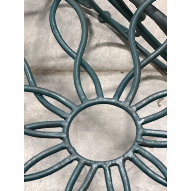 Looped Metal Midcentury Garden Loveseat Bench Settee After Frances Elkins (Per Item, 2 Avail) For Sale - Image 12 of 13