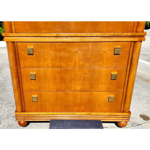 Wood 1980s Hickory White Biedermeier Dresser From Genesis Collection For Sale - Image 7 of 17