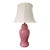 Vintage Mid-20th Century Bubble Gum Pink Ginger Jar Table Lamp For Sale
