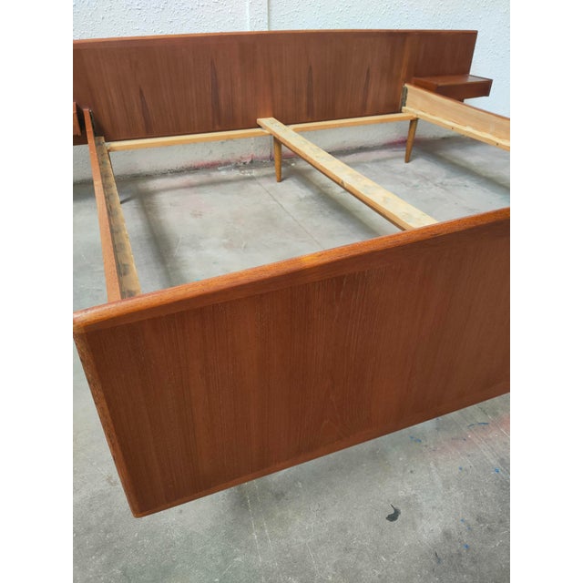 Mid-Century Modern Mid-Century Modern Swedish Teak Bed, 1970 For Sale - Image 3 of 13