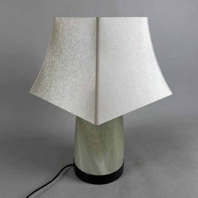 Vintage Opaline Murano Glass Table Lamp, 1990s For Sale - Image 13 of 13