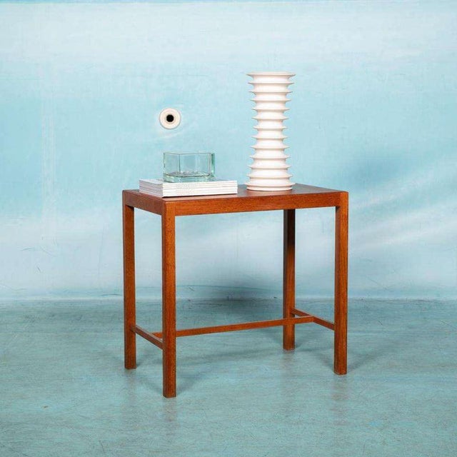 Contemporary Vintage Side Table in Teak and Oak, 1960s For Sale - Image 3 of 3