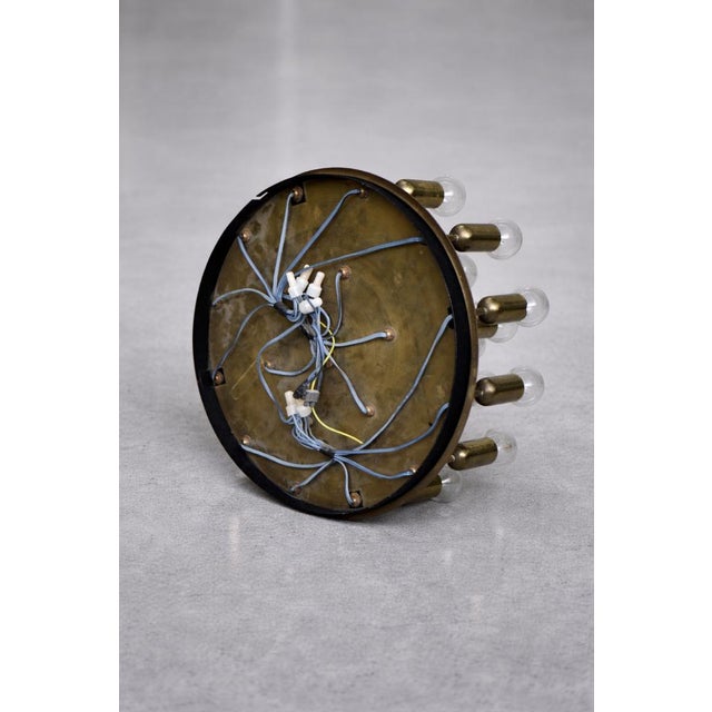 Mid-Century Modern German Atomic Brass Ceiling Lamp from Cosack Leuchten, 1960s For Sale - Image 17 of 18
