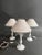 Vintage Table Lamp in White For Sale - Image 5 of 5