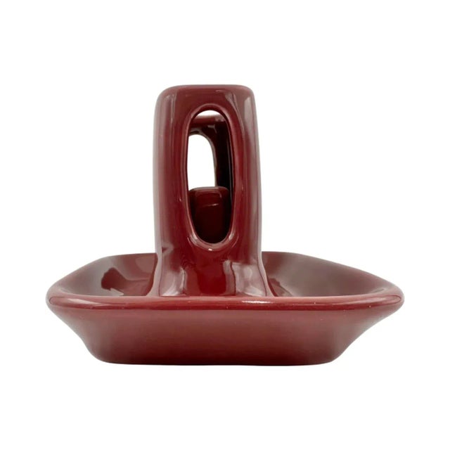 Ceramic Vintage the 21 Club Nyc Restaurant Ashtray Red Matchbook Holder For Sale - Image 7 of 10