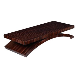 Boiler Domicile Macassar Ebony Arch Coffee Table by Michael Vanderbyl For Sale