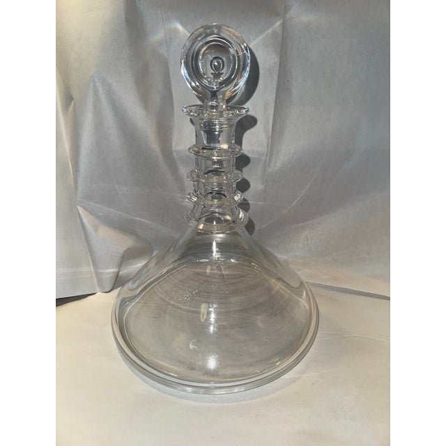 Steuben Glass Ships Decanter, Designed by Donald Pollard For Sale - Image 10 of 12