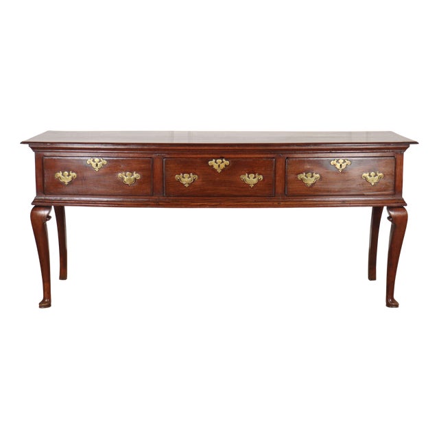 English Oak Dresser Base, 1760s For Sale