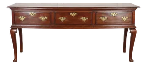 English Oak Dresser Base, 1760s