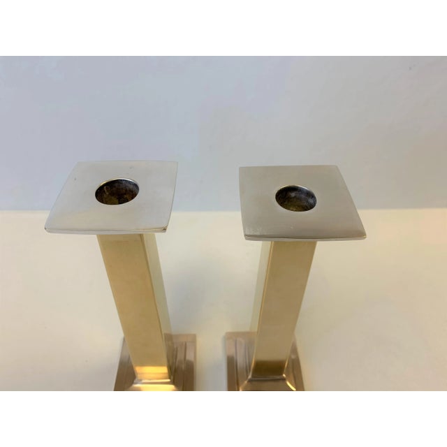 1980s 1980s Neoclassic Column Candlesticks - a Pair For Sale - Image 5 of 9