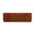 Square Pattern Oak and Brass Sideboard with Travertine Top, Italy, 2000 For Sale - Image 10 of 10