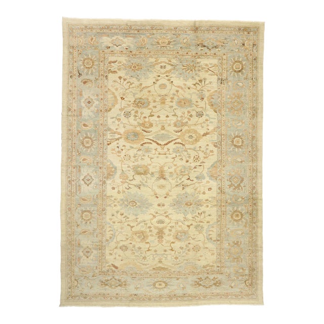 Vintage Persian Sultanabad Rug - 13'04 X 19'00 For Sale