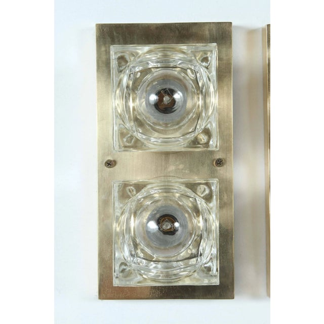 1970s Cubist Style Sconces by Sciolari - A Pair For Sale - Image 5 of 6