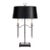 Empire Satin Nickel Plated Table Lamp For Sale