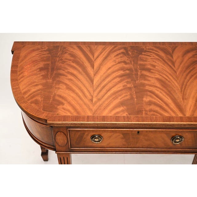 1930s Antique Georgian Inlaid Console Table, 1930 For Sale - Image 5 of 11