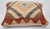 Tribal Arteverk Handwoven Afghan Kilim Pillow — Beige & Red Diamond Medallion For Sale - Image 3 of 3